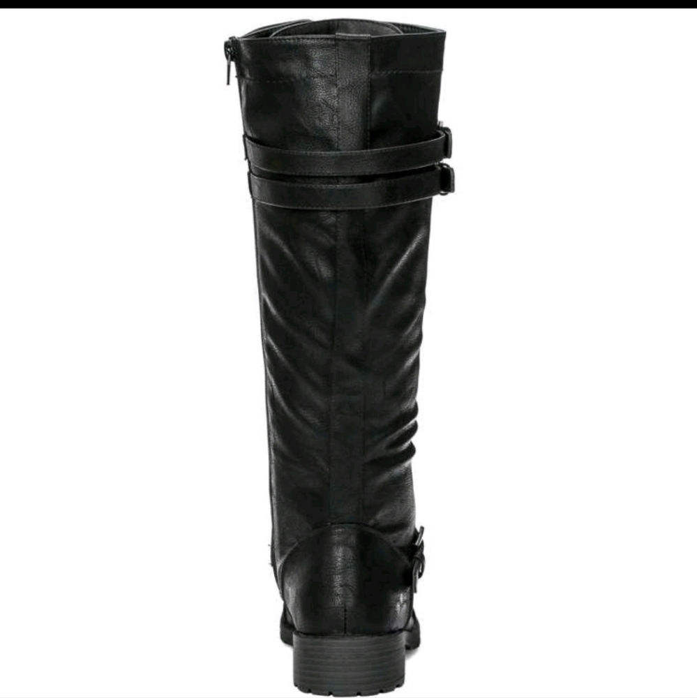 ■SOLDOUT■ NEW WIDE CALF KNEE-HI LACE-UP RIDING BOOTS - Picture 3 of 5